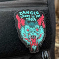 Danger Lurks In The Trees Disc Golf Patch - Hook And Loop