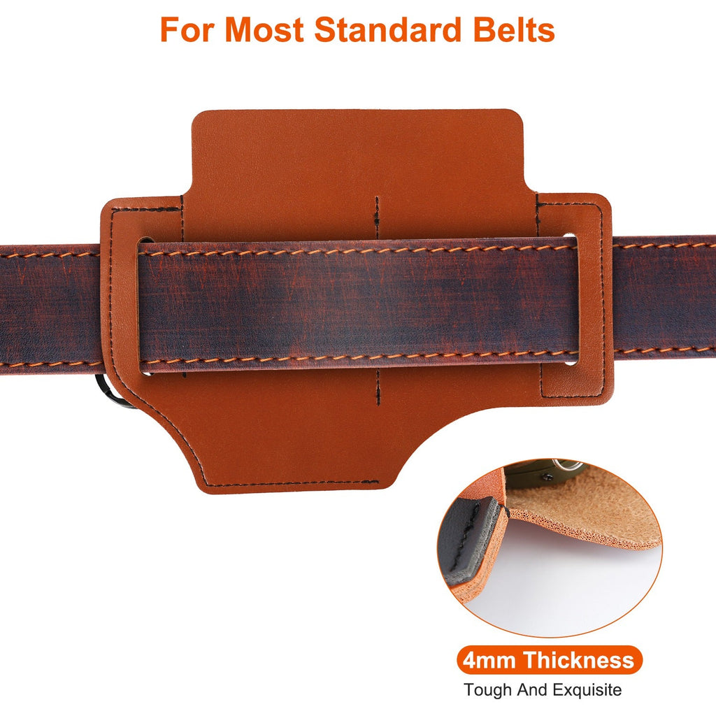 Multi-tool Sheath for Belt Leather EDC Pocket Organizer for Men EDC Leather Pouch Flashlight Sheath