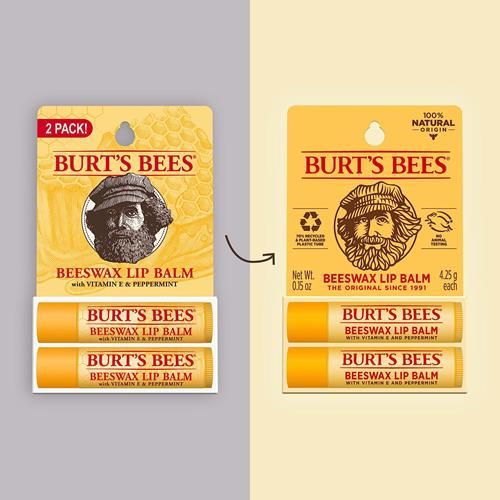 Burts Bees Lip Balm - Original Beeswax, Lip Moisturizer With Responsibly Sourced Beeswax, Tint-Free, Natural Origin Conditioning Treatment, 2 Tubes, 0.15 Oz.