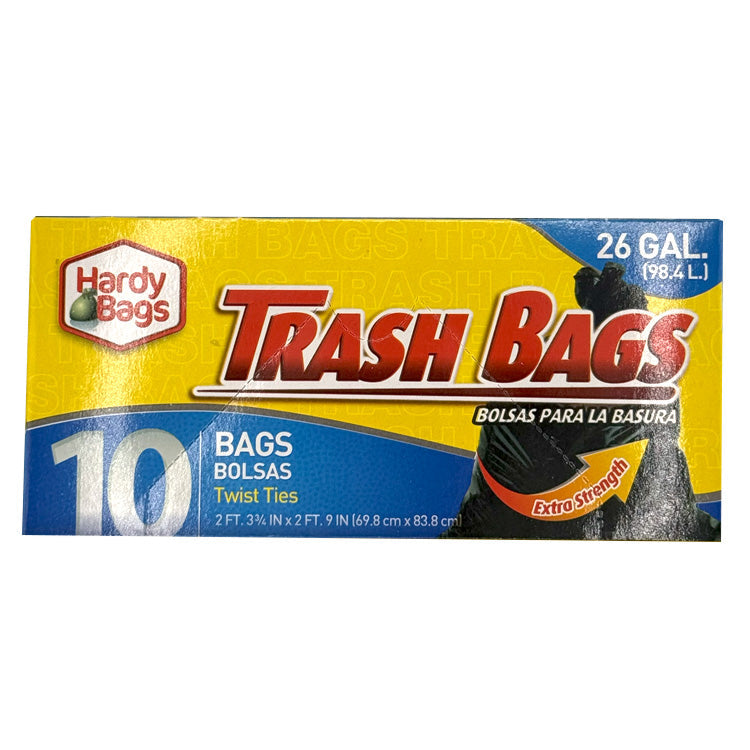 26 Gallon Trash Bags - 10 Count