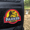 T-Rex Parked Disc Golf Patch - Hook And Loop