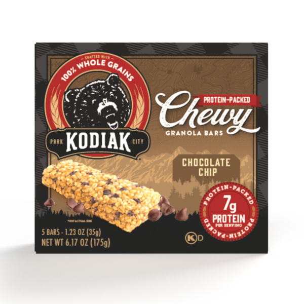 Kodiak Chocolate Chip Chewy Bars