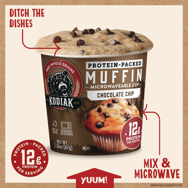 Kodiak Cakes Chocolate Chip Muffin in a Cup