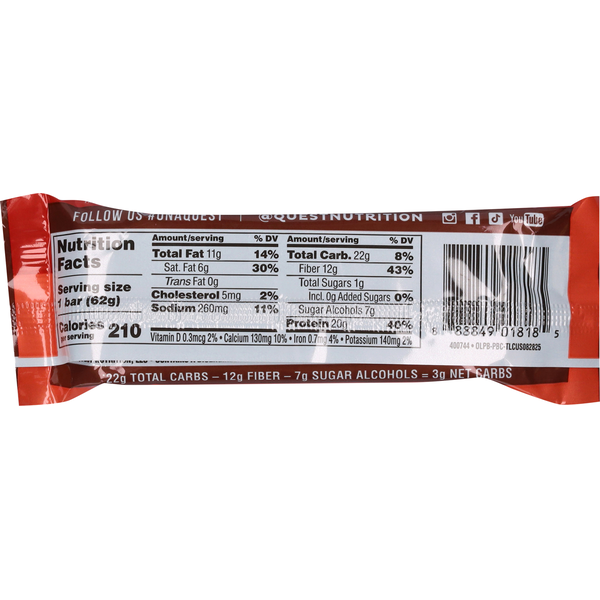 Quest Nutty by Nature Flavored Protein Bar