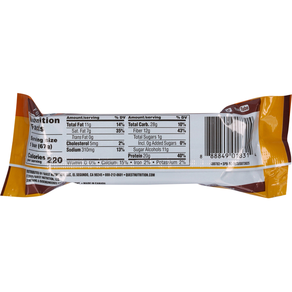 Quest Salted Caramel Flavored Protein Bar