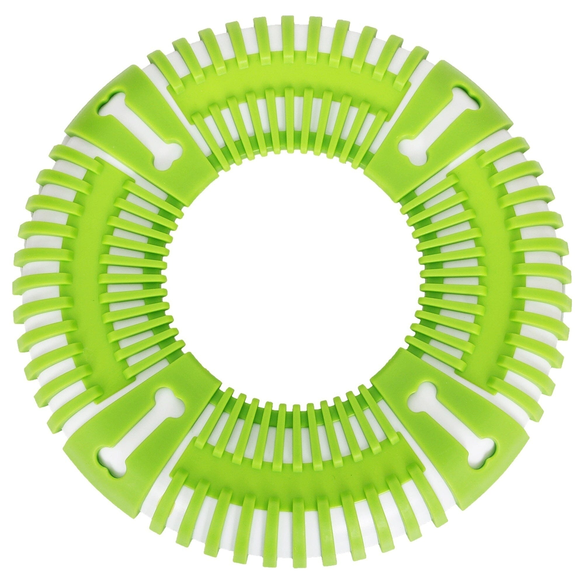 Pet Life ® 'Denta-Bark' Sporty Durable Flexible Toss and Fetch Frisbee Oral Hygiene Pet Dog Toy