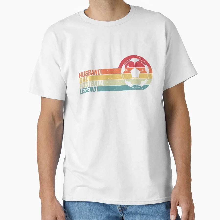 Husband Football Golf Legend Disc Golf T-Shirt - Fun Novelty Design Unisex