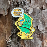 That Was Close Tree Pin - Metal Butterfly