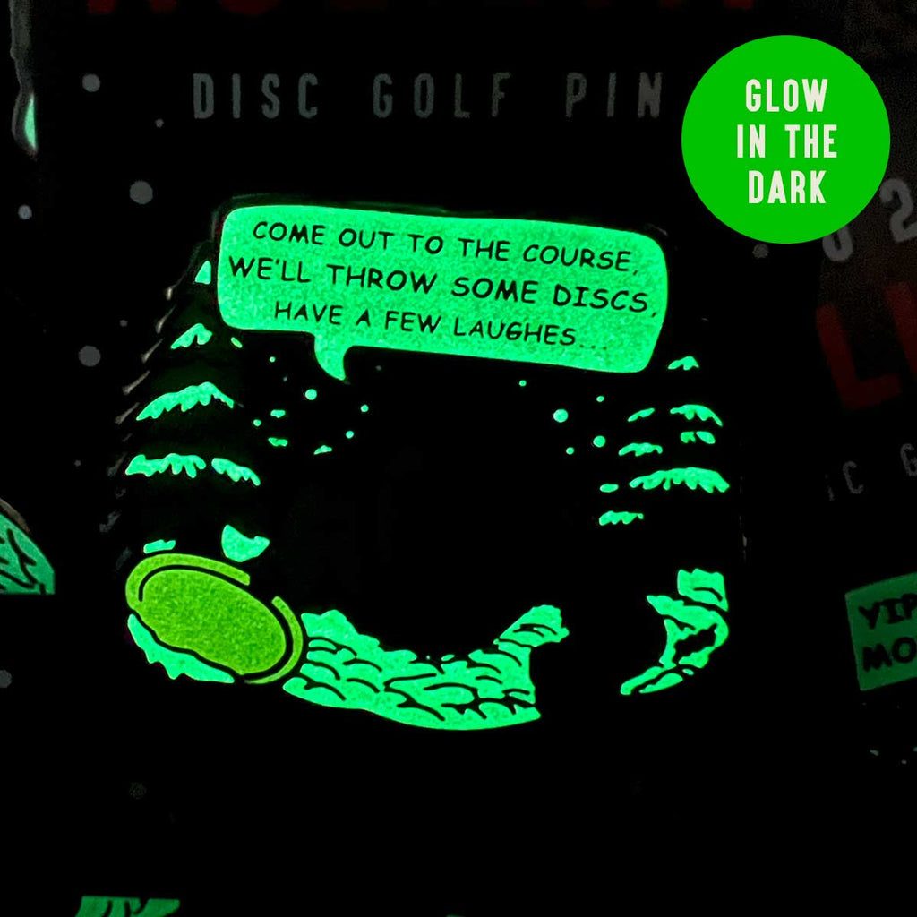 2025 Yippee Holiday Disc Golf Pin - Glow - Metal Butterfly
